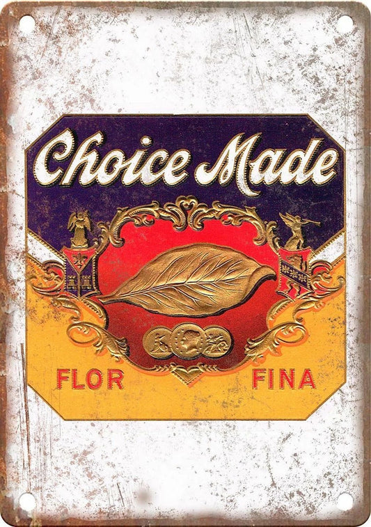 Flor Fina Cigar Reproduction Aluminum Sign — product artwork