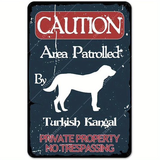 Kangal Guard Funny Yard Dog Warning Aluminum Sign — product artwork
