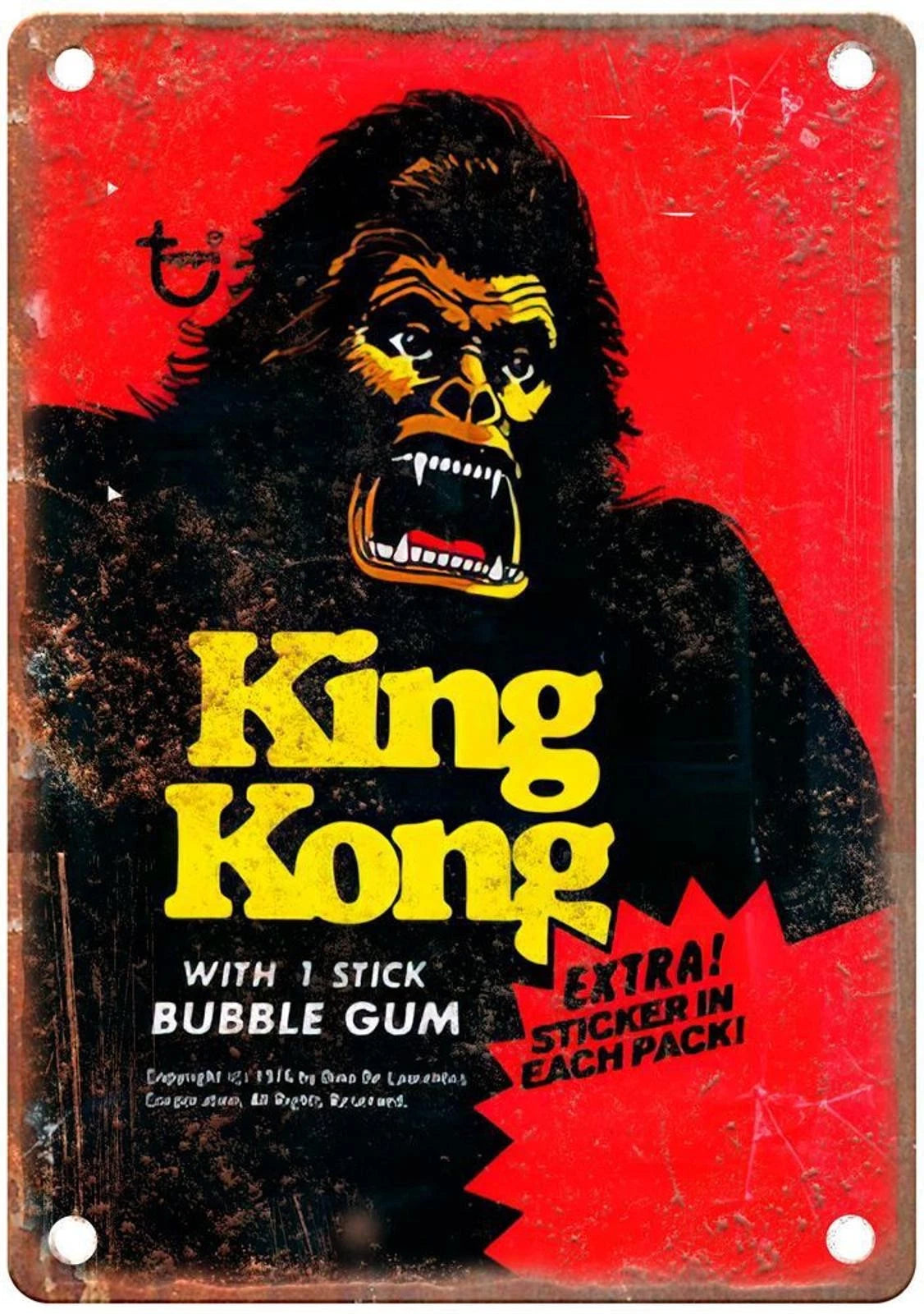 Extra Sticker in Each Pack Bubble Gum Sign — product artwork
