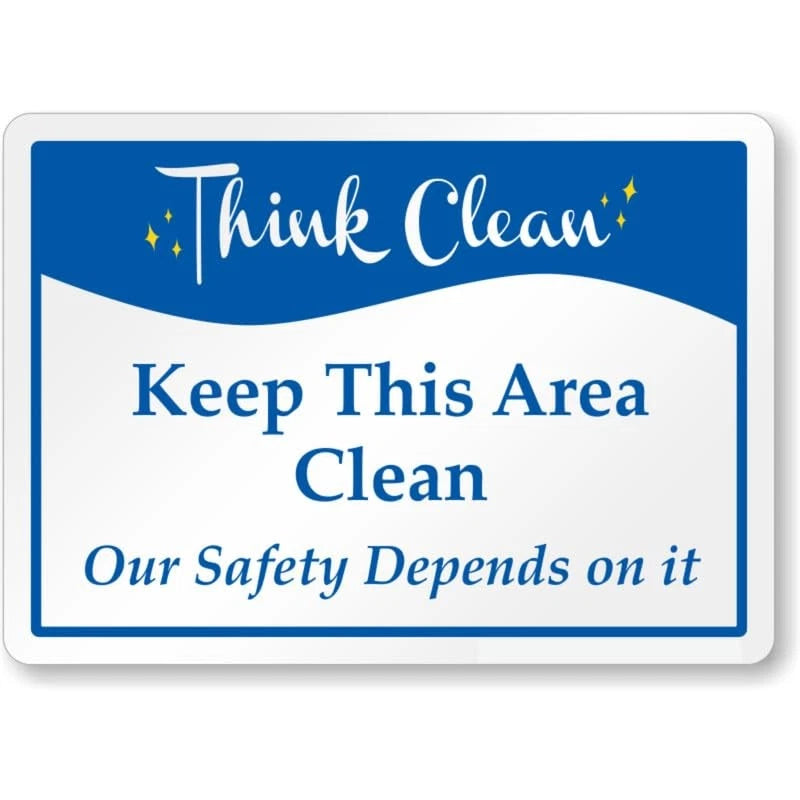 Keep This Area Clean Aluminum Sign — product artwork