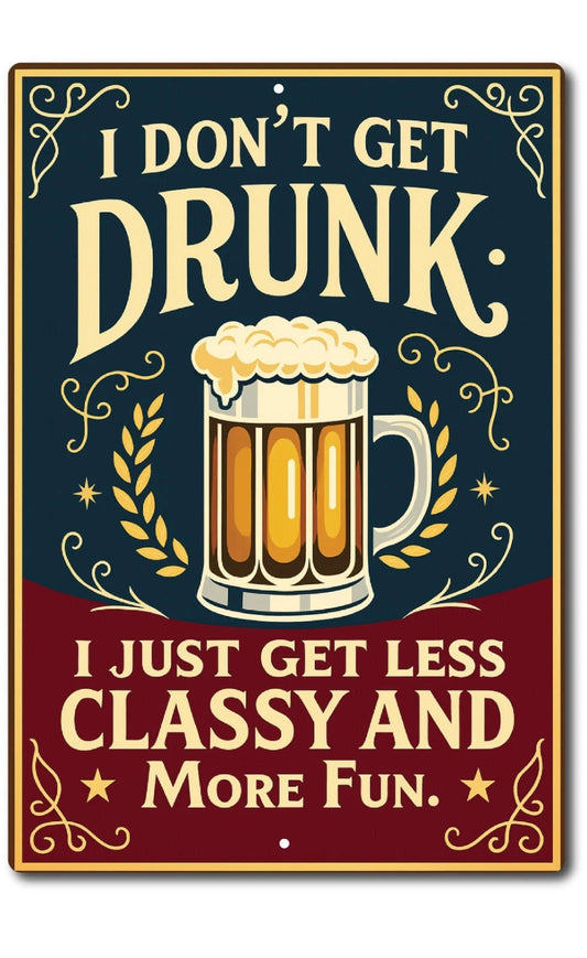 Vintage Bar Man Cave Beer Metallic 1950s Retro Aluminum Sign — product artwork