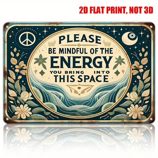 Vintage Tin Retro Wall Art Funny Home Yoga Aluminum Sign — product artwork