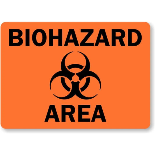 Biohazard Rust Resistant Safety Aluminum Sign — product artwork