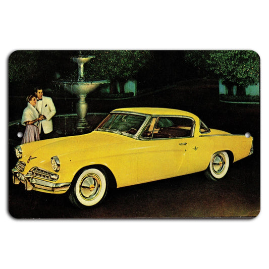 Vintage Car Retro Classic Car Night Drive Aluminum Sign — product artwork