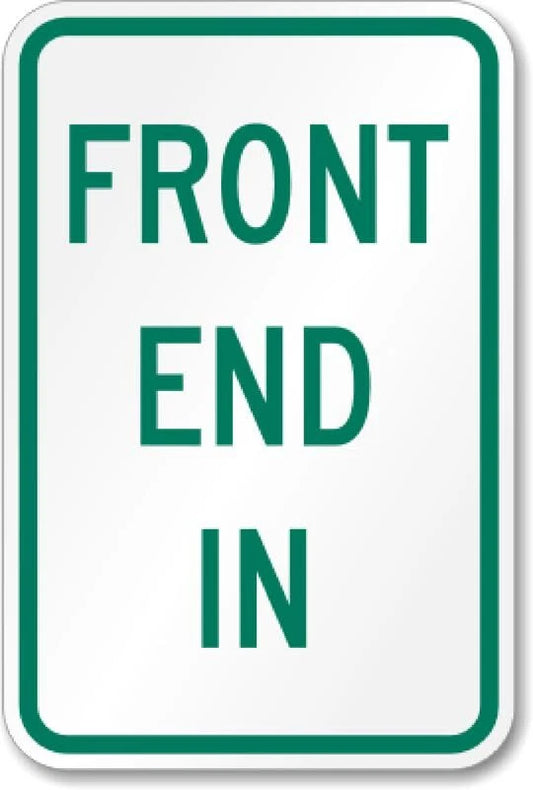 Parking Business End Aluminum Sign — product artwork