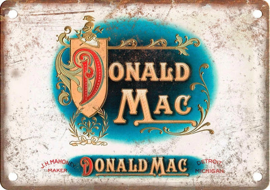 Cigar Box Reproduction Vintage Style Wall Art Aluminum Sign — product artwork