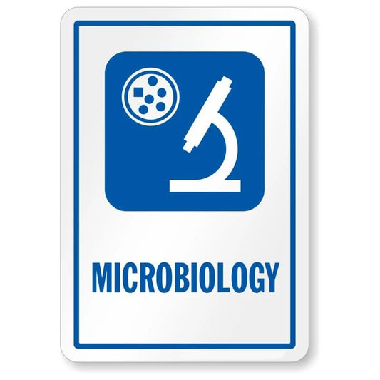 Microbiology Symbol Hospital Aluminum Sign — product artwork