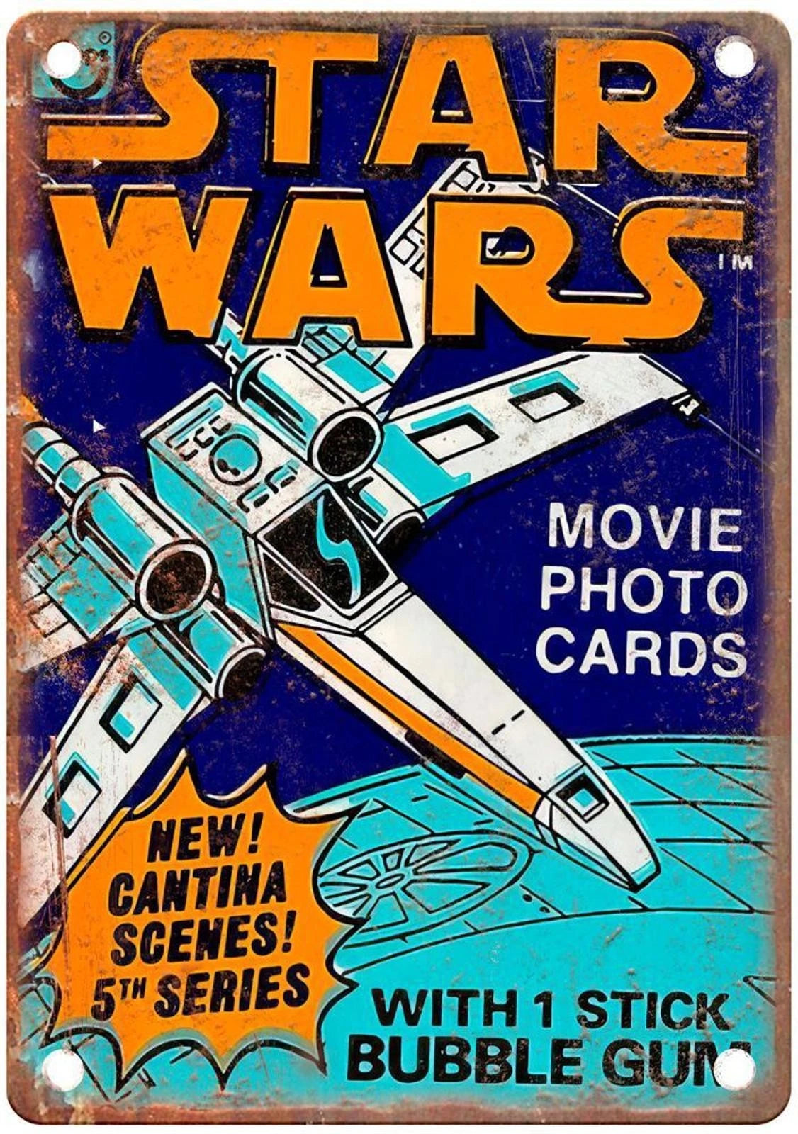 Movie Photo Cards Cantina Scenes Bubble Gum Sign — product artwork