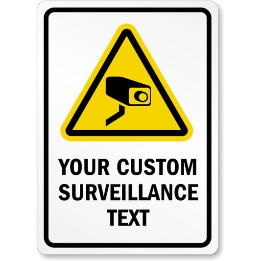 Cctv Surveillance Security Custom Aluminum Sign — product artwork