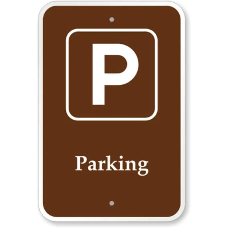 Parking Campground Park Aluminum Sign — product artwork