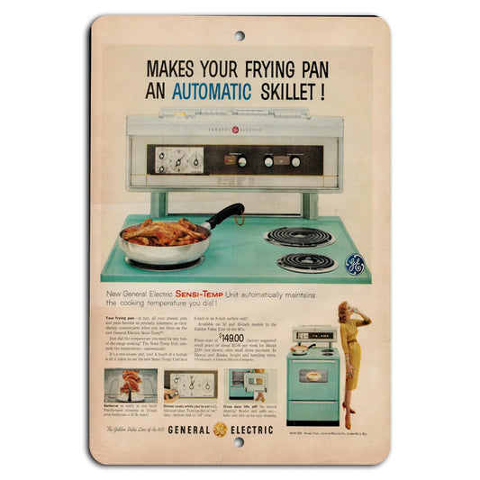 Retro Oven Vintage Kitchen Aluminum Sign — product artwork
