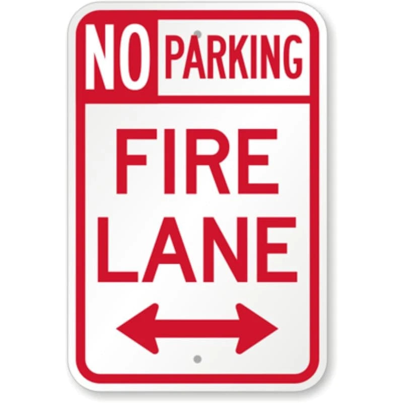 Colorado Fire Lane Parking Aluminum Sign — product artwork