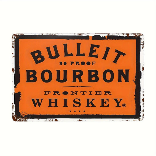 Bulleit Bourbon Tin Vintage Funny Bar Aluminum Sign — product artwork