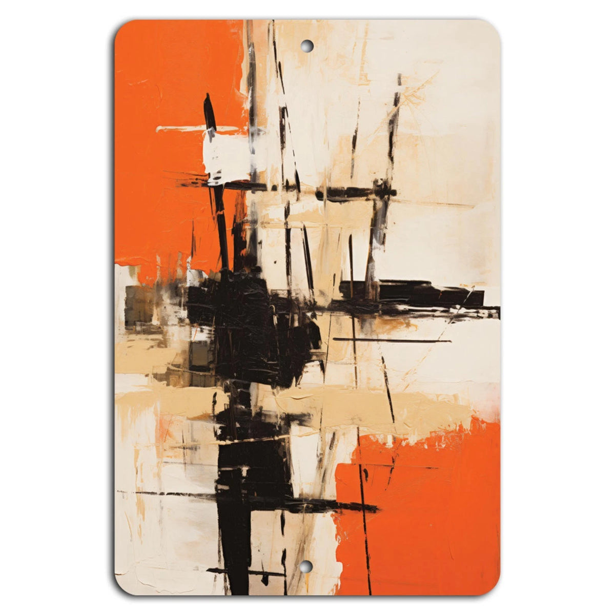 Abstract Bold Modern Wall Art Aluminum Sign — product artwork