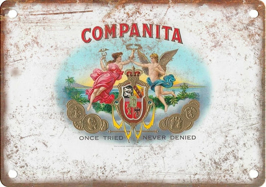 Cigar Box Reproduction Vintage Aluminum Sign — product artwork