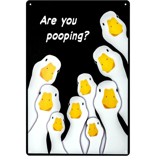 Halloween Bathroom Funny Prank Joke Wall Aluminum Sign — product artwork