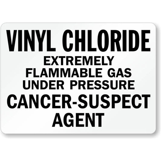 Vinyl Chloride Flammable Gas Cancer-Suspect Agent Sign — product artwork