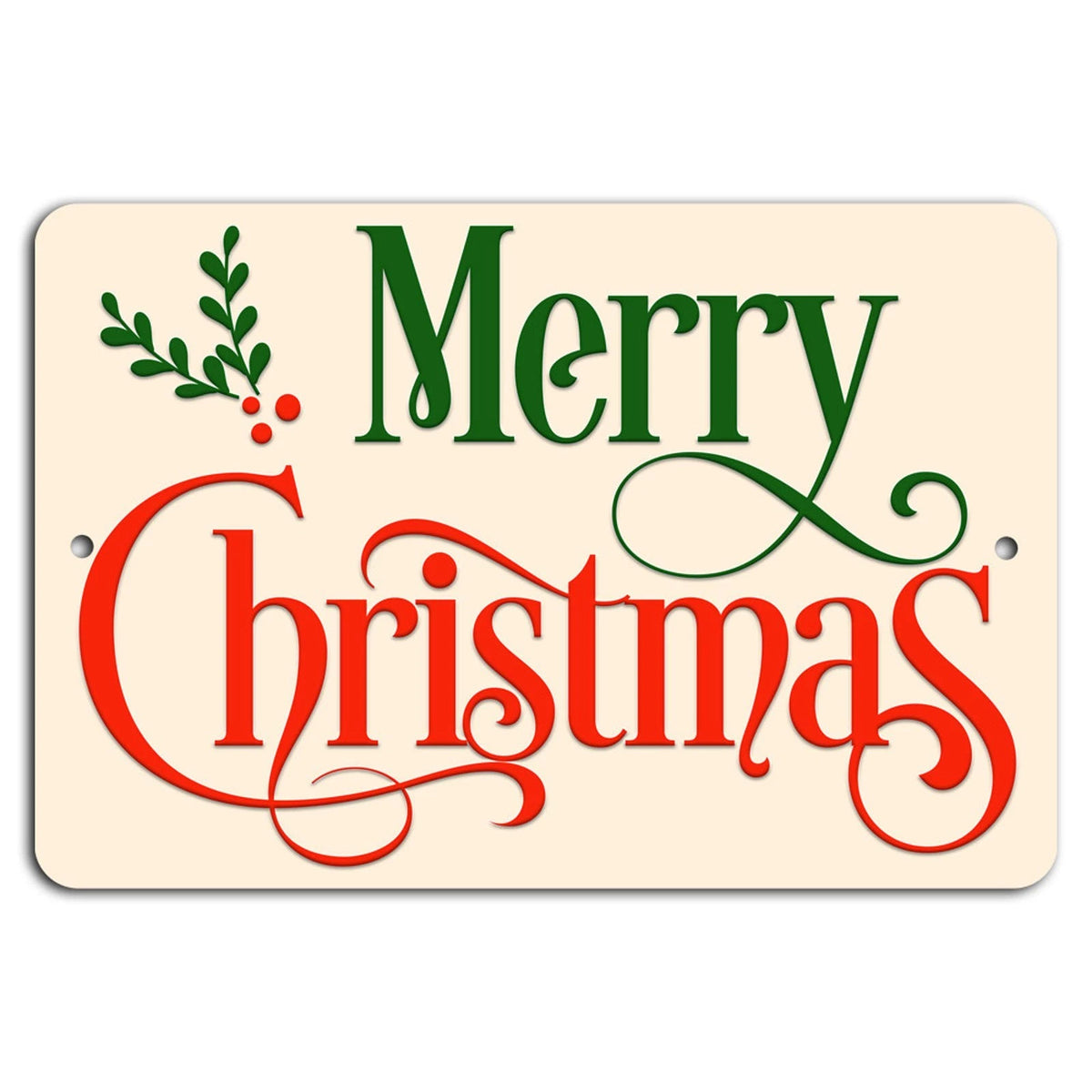 Christmas Rustic Aluminum Sign — product artwork