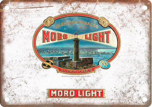 Cigar Box Moro Light Reproduction Wall Art Aluminum Sign — product artwork