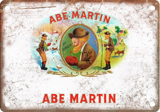 Abe Martin Reproduction Aluminum Sign — product artwork