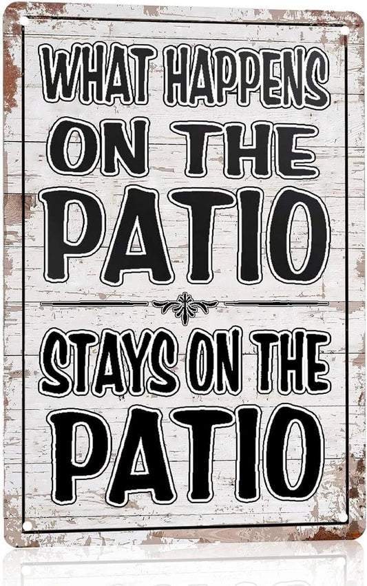 On the Patio Sign — product artwork