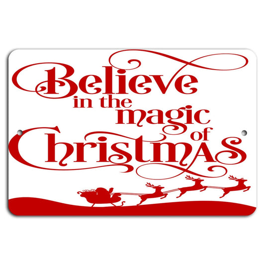 Christmas Handmade Rustic Holiday Aluminum Sign — product artwork