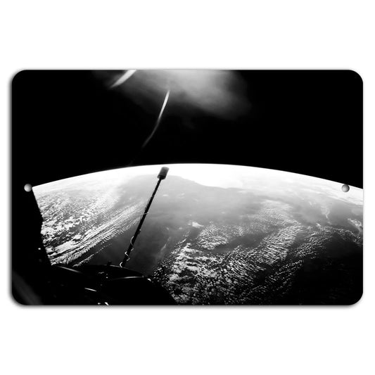 Decorative Earth from Above Stratospheric Art Aluminum Sign — product artwork