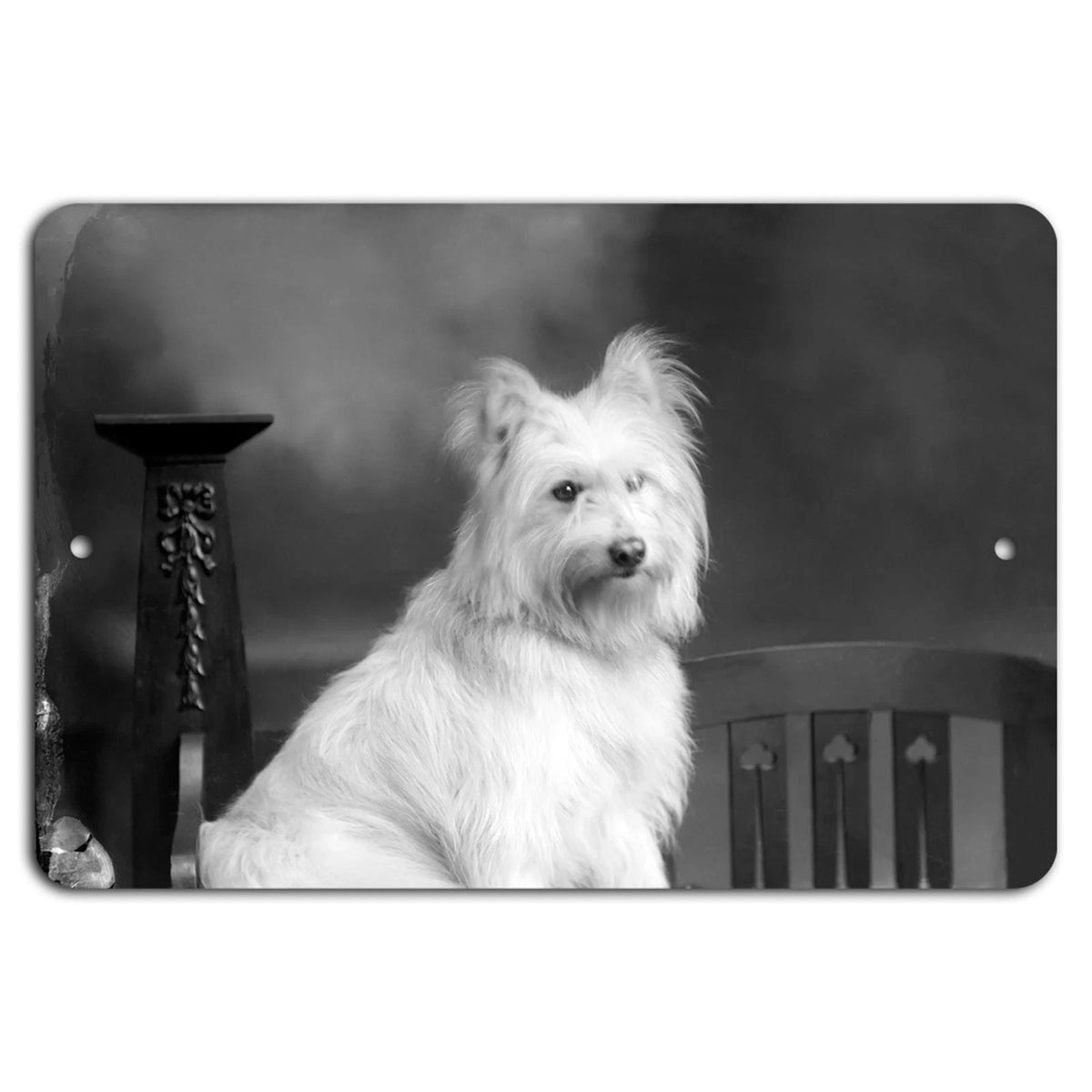 Vintage Dog Retro Aluminum Sign — product artwork