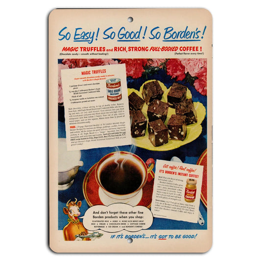 Retro Coffee Vintage Decorative Aluminum Sign — product artwork