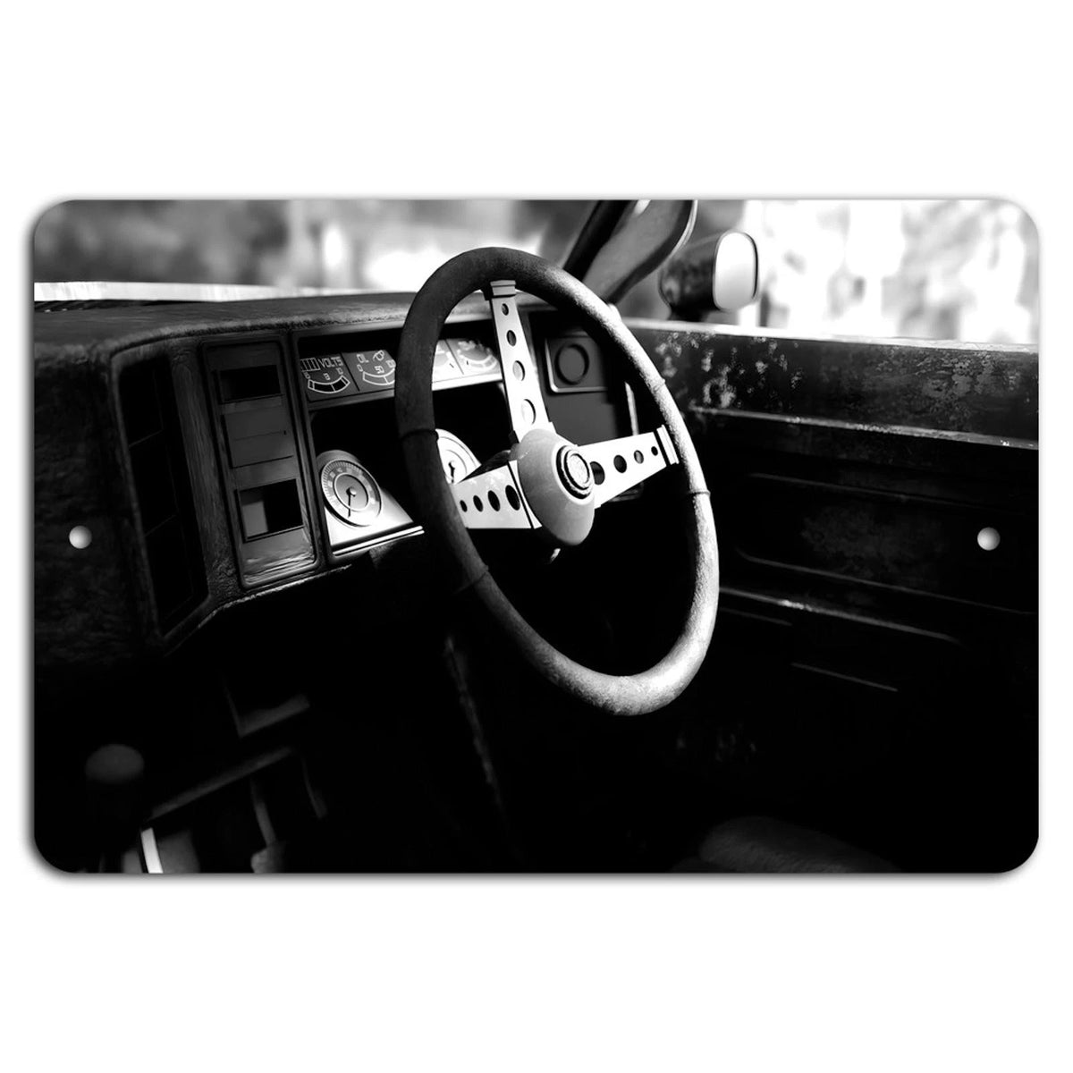 Classic Car Retro Vintage Garage Aluminum Sign — product artwork
