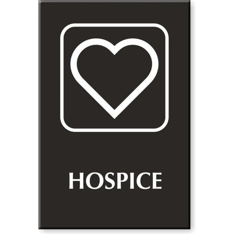 Hospice Hospital Aluminum Sign — product artwork