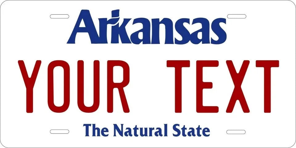 Arkansas 1998 Personalized Replica License Plate — product artwork
