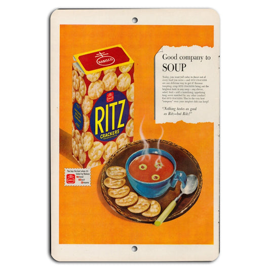 Ritz Crackers Vintage Decorative Aluminum Sign — product artwork