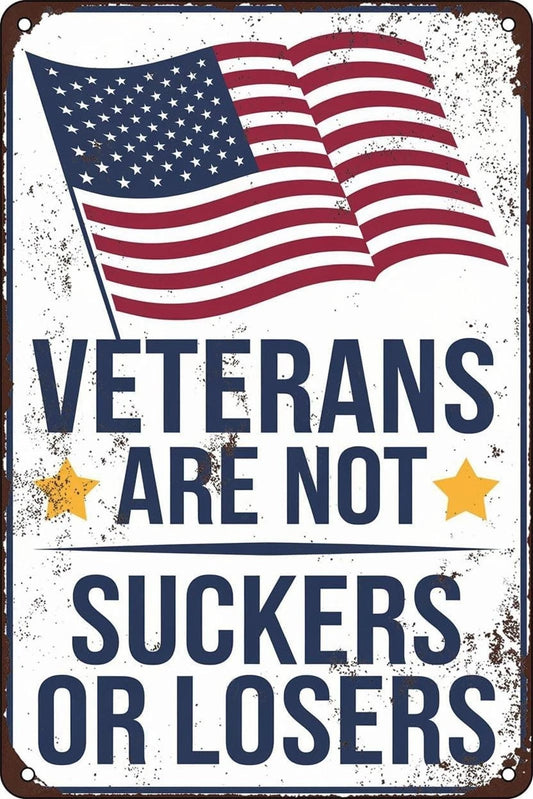 Veterans Day Patriotic Aluminum Sign — product artwork