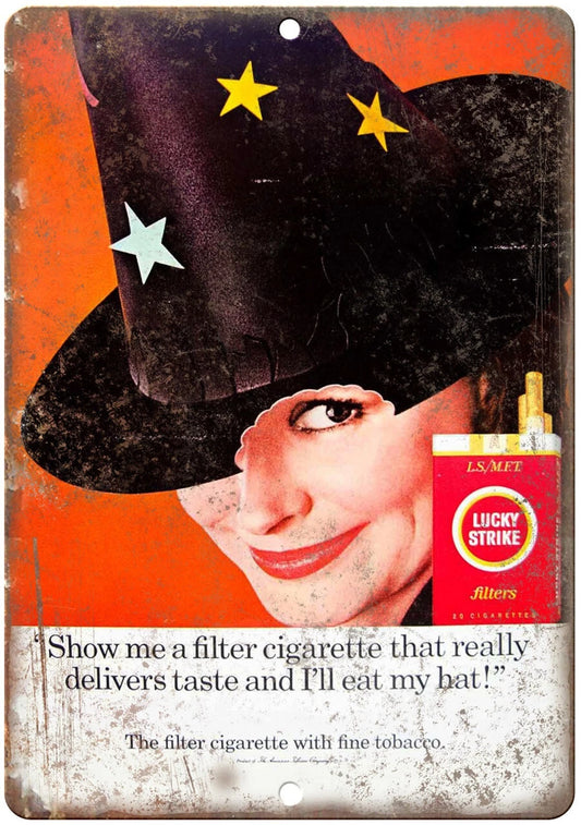 Lucky Strike Filters Fine Tobacco Taste Sign — product artwork