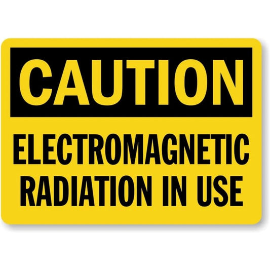 Electromagnetic Radiation Caution Aluminum Sign — product artwork