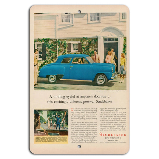 Studebaker Car Vintage Postwar Classic Car Art Aluminum Sign — product artwork
