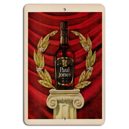 Paul Jones Whiskey Vintage Bar Aluminum Sign — product artwork