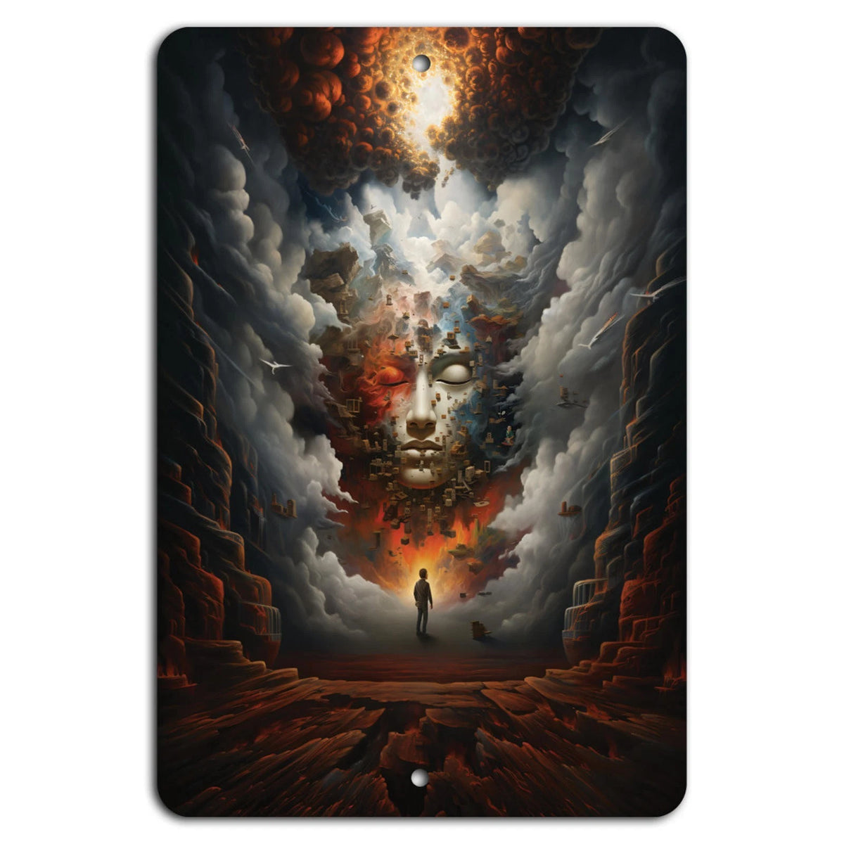 Art Surreal Dream Realm Vertical Aluminum Sign — product artwork