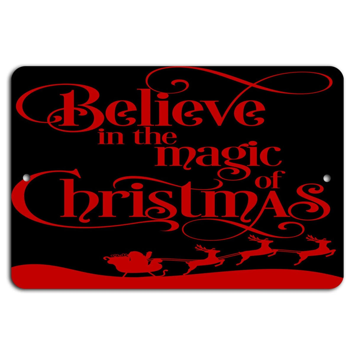 Christmas Vintage Rustic Aluminum Sign — product artwork