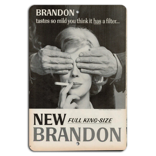 Brandon Cigarette Vintage Retro Advert Aluminum Sign — product artwork