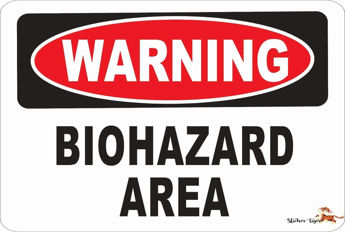 Biohazard Funny Novelty Warning Aluminum Sign — product artwork