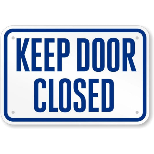 California Keep Door Closed Pool Aluminum Sign — product artwork