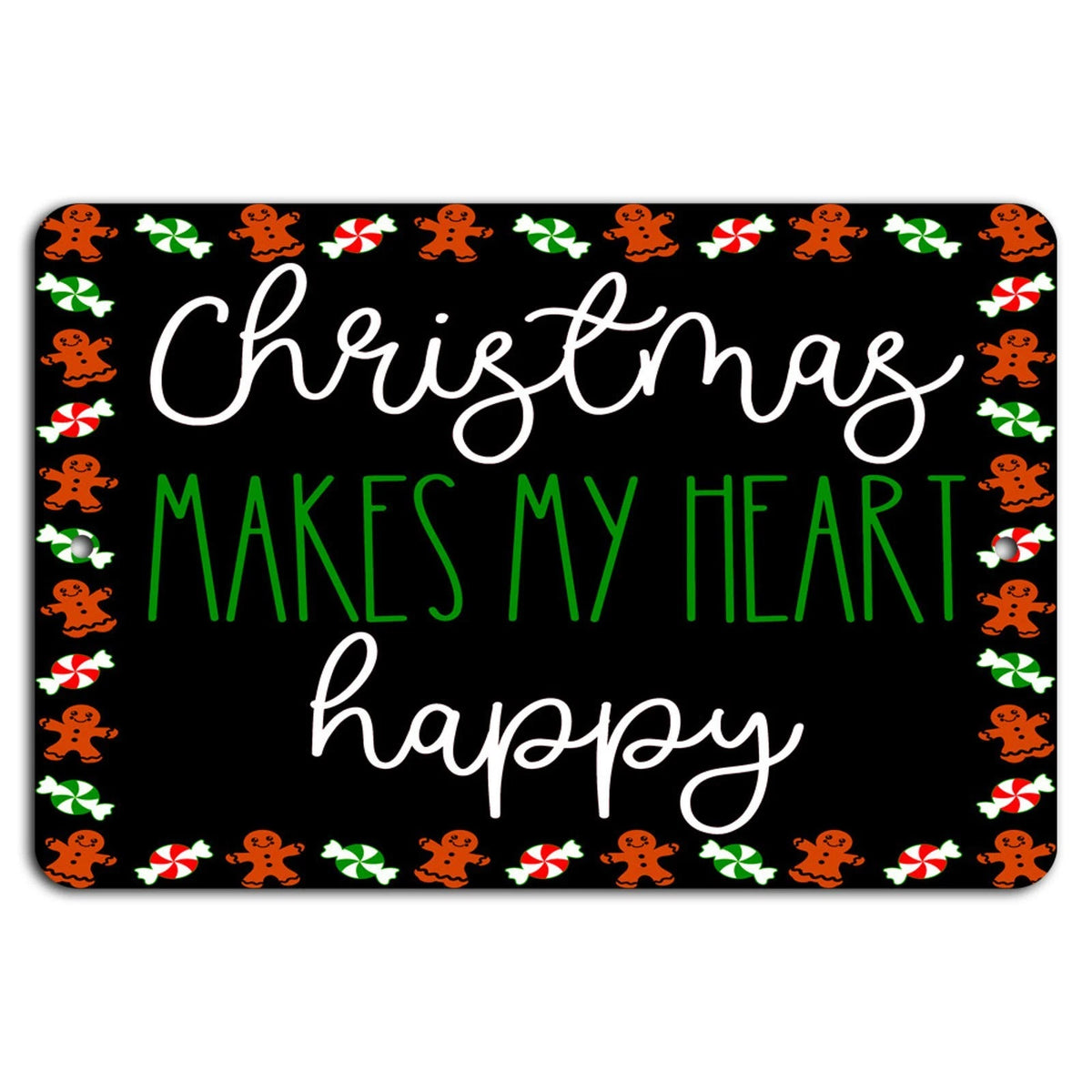 Christmas Handmade Festive Joy Aluminum Sign — product artwork