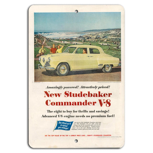 Studebaker Commander Vintage Retro Garage Aluminum Sign — product artwork