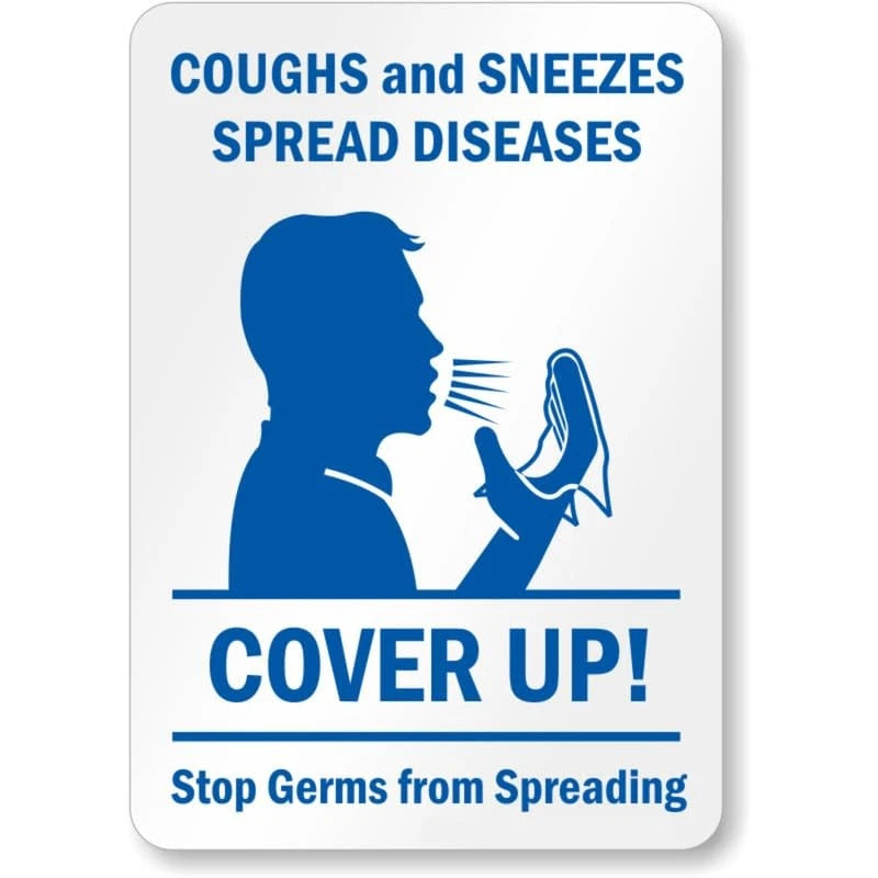 Stop Swine Flu Wash Hands Aluminum Sign — product artwork