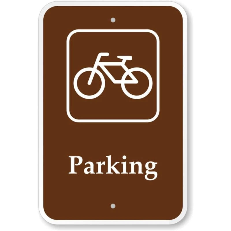 Parking Cycle Symbol Aluminum Sign — product artwork