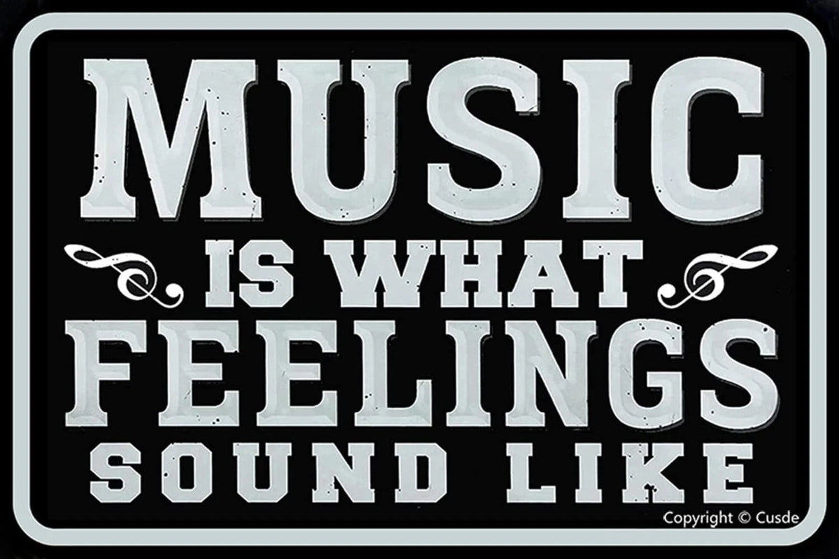 Music Funny Home Aluminum Sign — product artwork