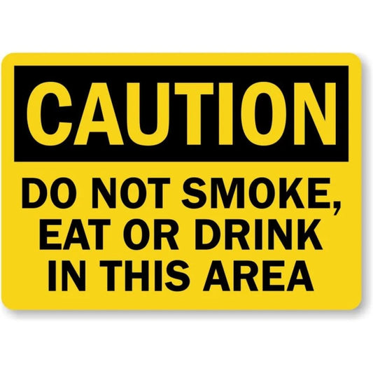 Do Not Smoke Safety Warning Caution Aluminum Sign — product artwork