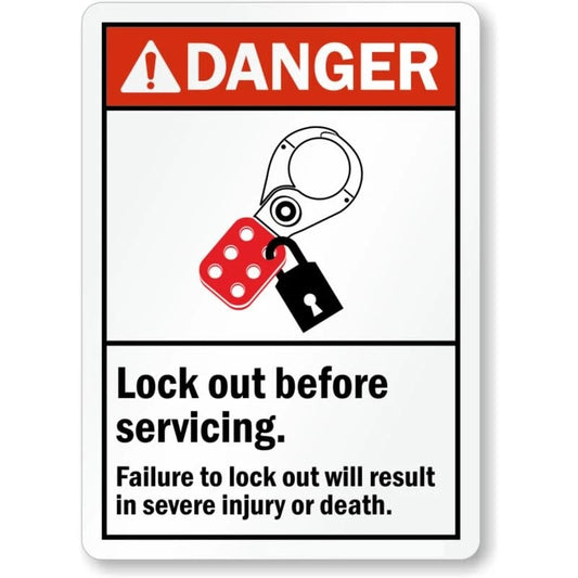 Locker Room Safety Rules Aluminum Sign — product artwork